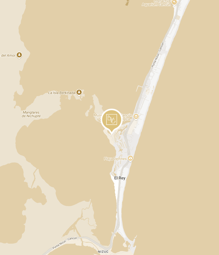 Mapa Cancún