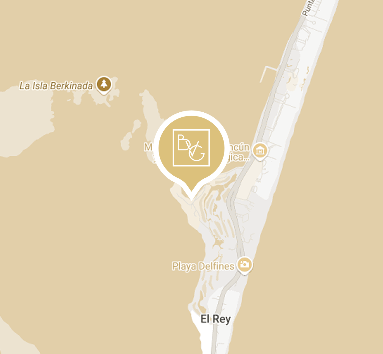 Mapa Cancún